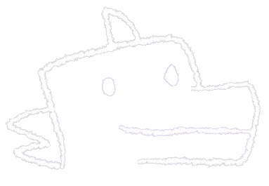 Rex, a crayon-drawn green dinosaur